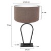 Steinhauer Stang Table lamp black, 1-light source