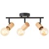 Brilliant Kerry Ceiling Light Ecru, black, 3-light sources