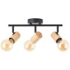 Brilliant Kerry Ceiling Light Ecru, black, 3-light sources