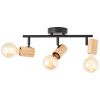 Brilliant Kerry Ceiling Light Ecru, black, 3-light sources