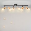 Brilliant Kerry Ceiling Light Ecru, black, 6-light sources