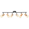 Brilliant Kerry Ceiling Light Ecru, black, 6-light sources