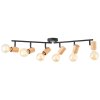 Brilliant Kerry Ceiling Light Ecru, black, 6-light sources