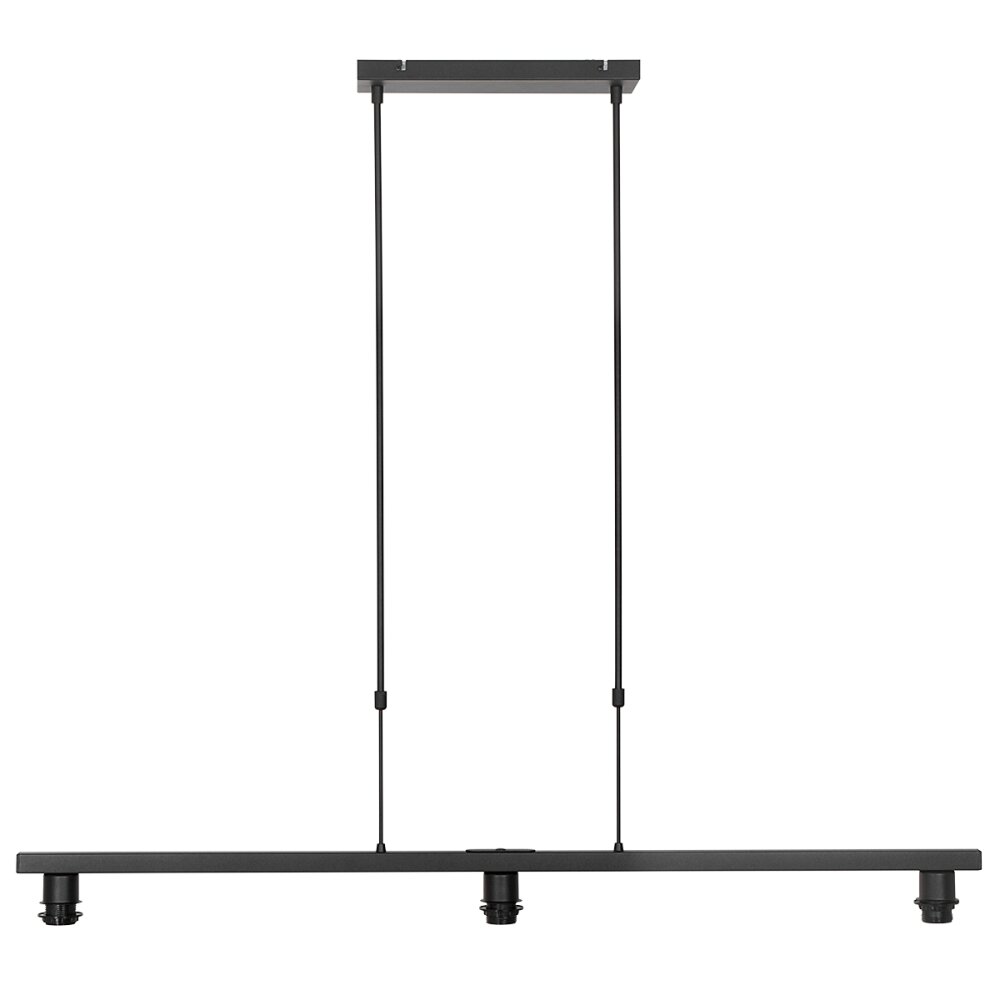 Steinhauer Stang Pendant Light black, 3-light sources