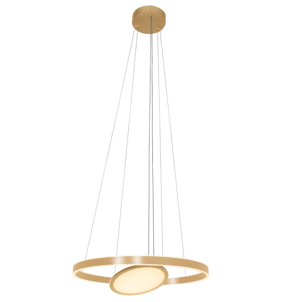 Steinhauer Ringlux Pendant Light LED gold, 3-light sources