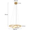 Steinhauer Ringlux Pendant Light LED gold, 3-light sources