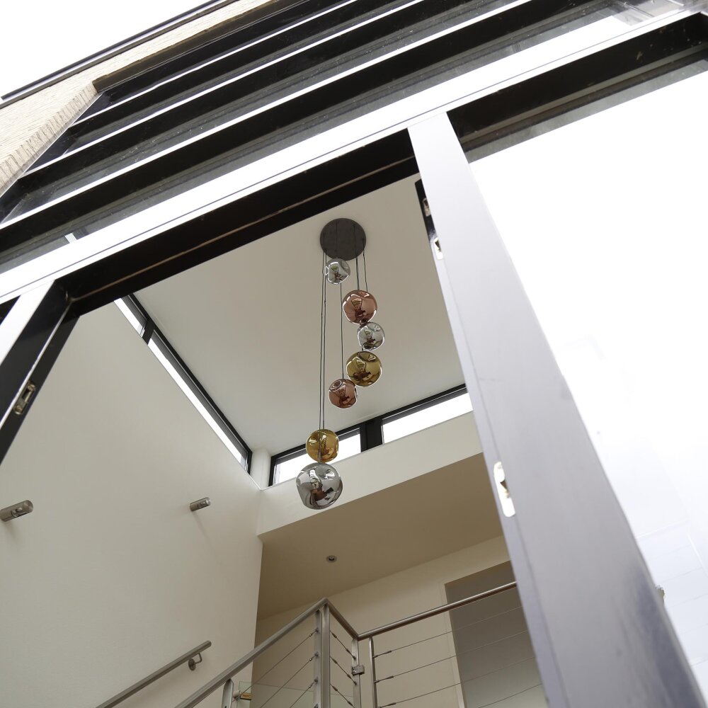 Stellar Pendant Light Oxidised Silver, 7-light sources
