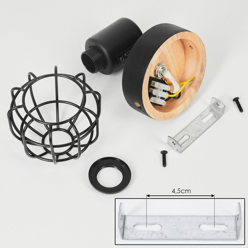 Piment Wall Light black, 1-light source