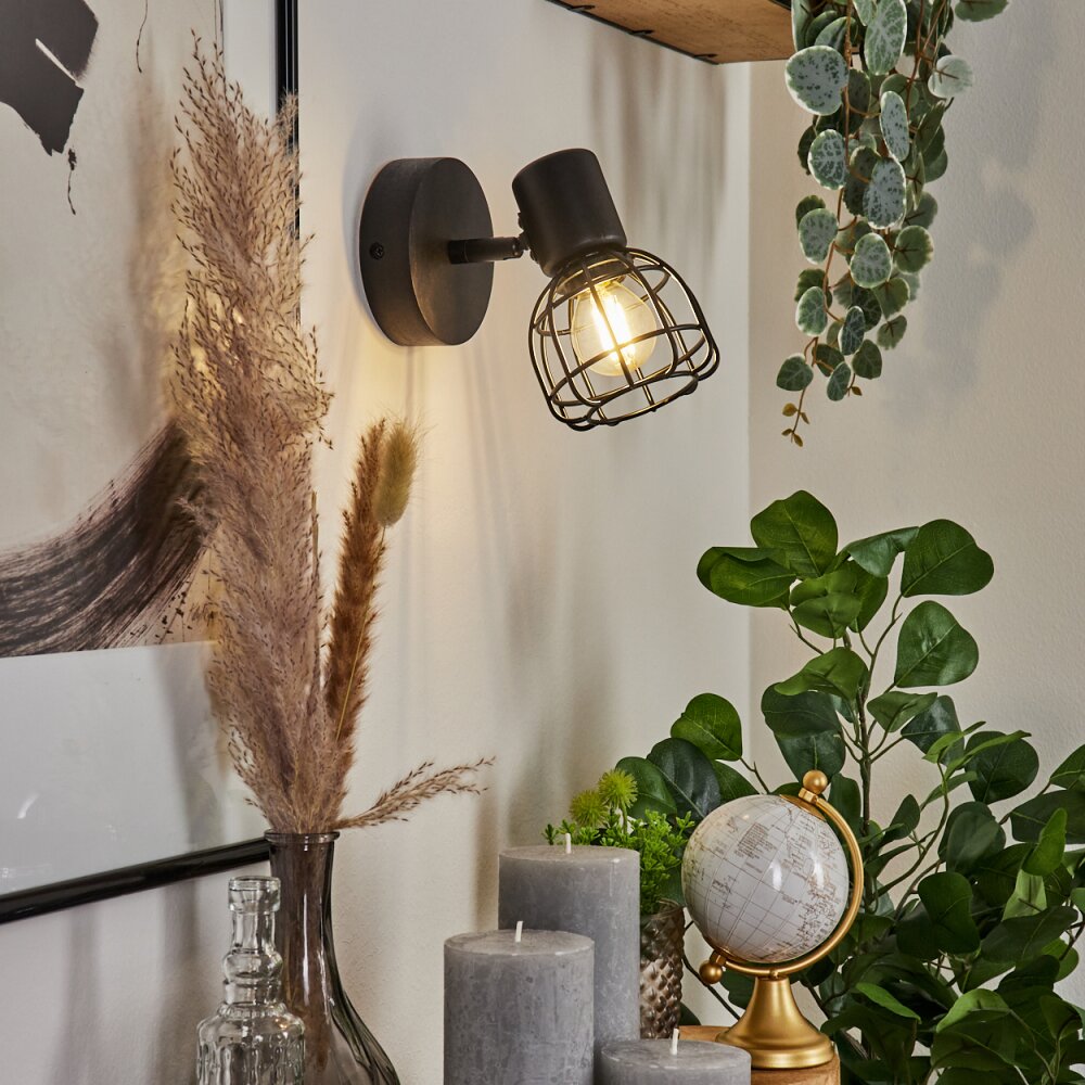 Piment Wall Light black, 1-light source