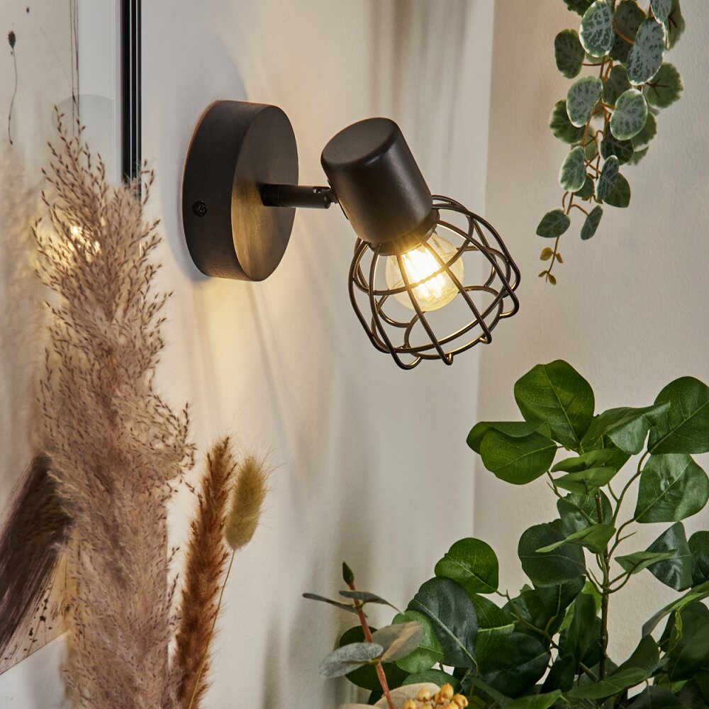 Piment Wall Light black, 1-light source