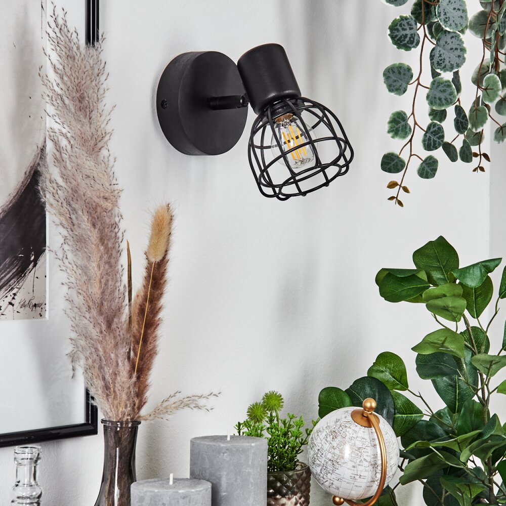 Piment Wall Light black, 1-light source