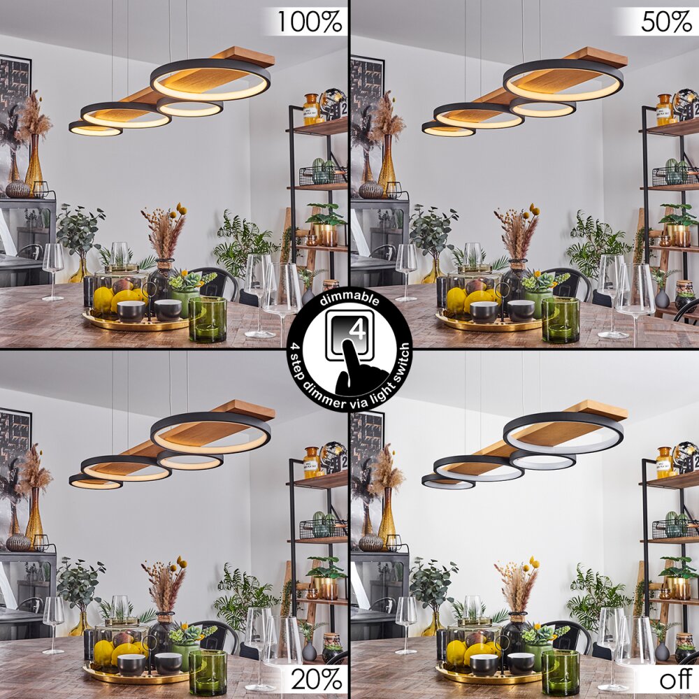 Rodekro Pendant Light LED black, 1-light source