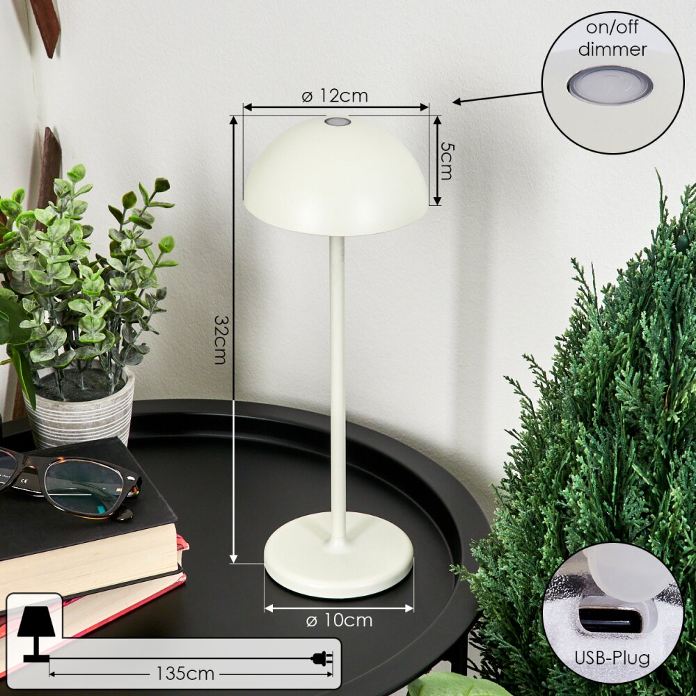 Pelaro Table lamp LED white, 1-light source