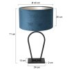 Steinhauer Stang Table lamp black, 1-light source