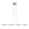 Steinhauer Turound Pendant Light LED silver, 4-light sources