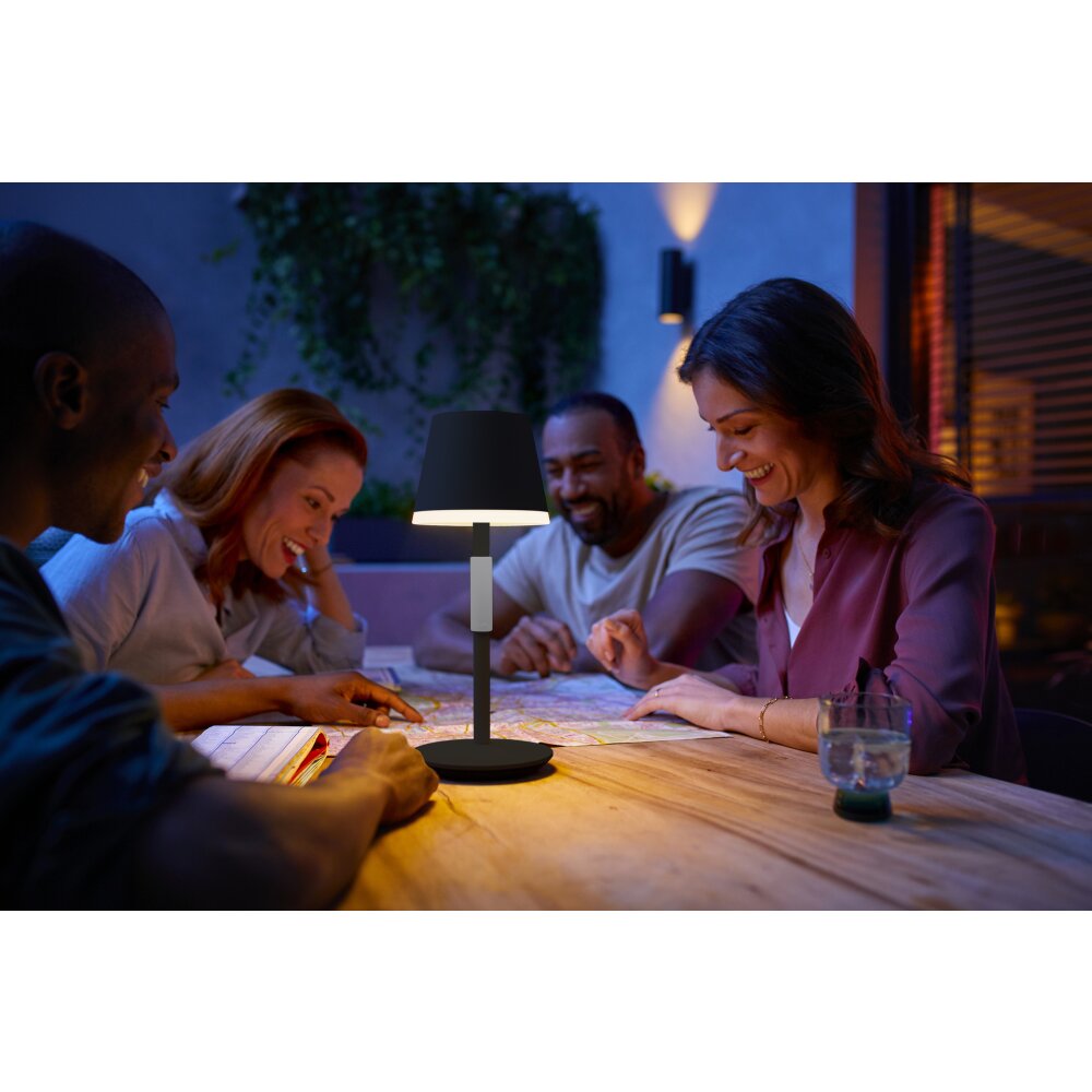 Philips Hue Go Table lamp LED grey, black, 1-light source, Colour changer