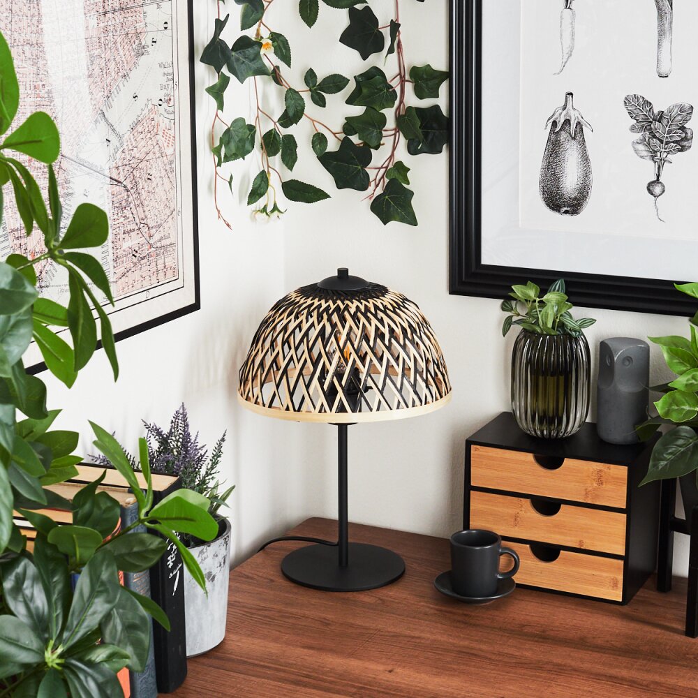 Barayn Table lamp Ecru, black, 1-light source