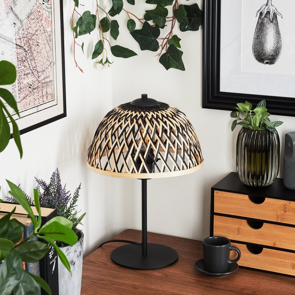 Barayn Table lamp Ecru, black, 1-light source