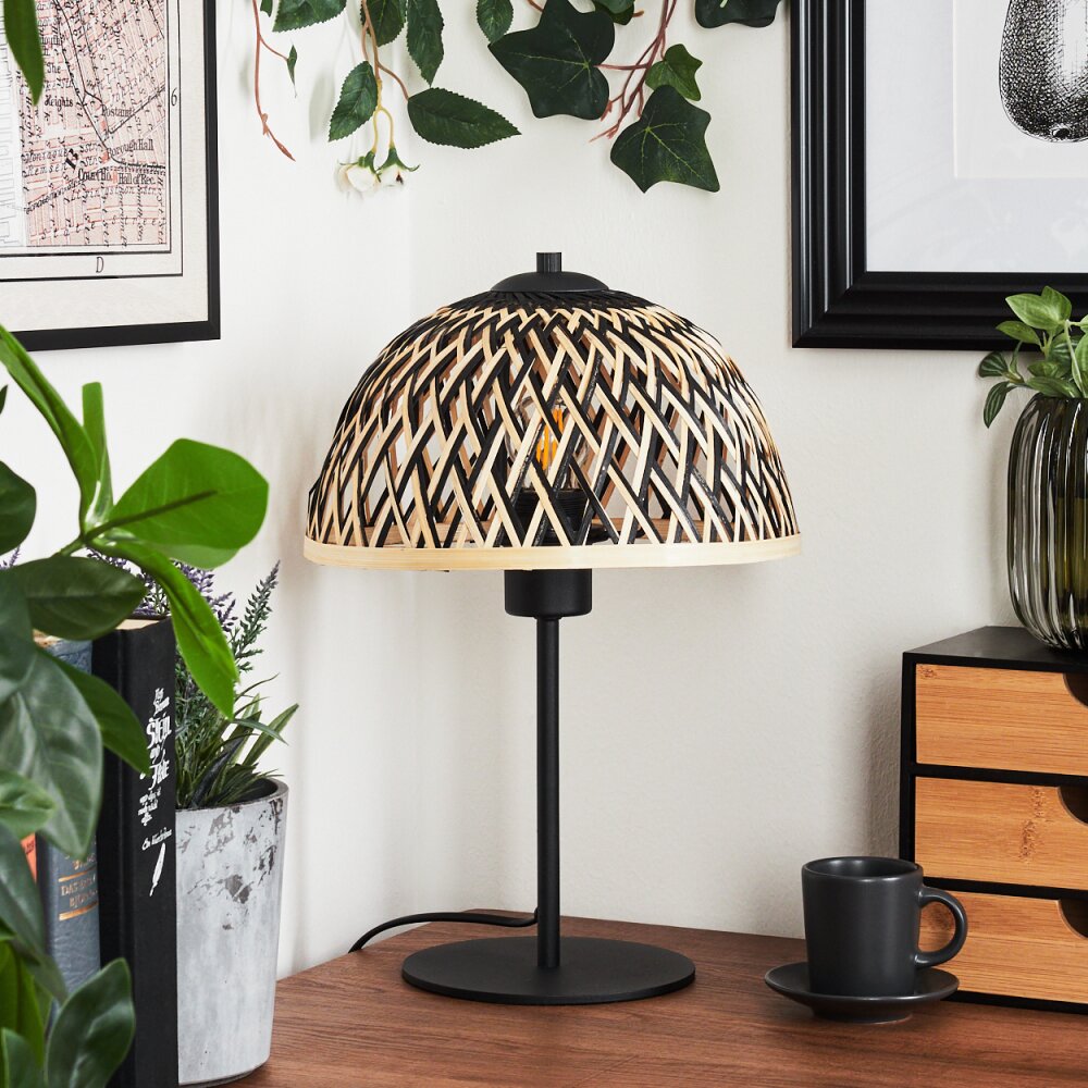 Barayn Table lamp Ecru, black, 1-light source