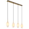 Globo BARCLEY Pendant Light brass, 4-light sources