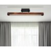 Globo TIBEON Ceiling Light LED Dark wood, black, 1-light source