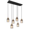 Globo REID Pendant Light black, 6-light sources