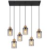 Globo REID Pendant Light black, 6-light sources