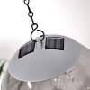 POLLENCA Pendant Light LED smoke coloured, black, 20-light sources