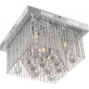 Globo MARABOU ceiling light chrome, 5-light sources