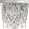 Globo MARABOU ceiling light chrome, 5-light sources