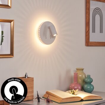 Rukutu Wall Light LED white, 2-light sources