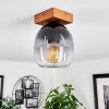 Chauplane Ceiling Light Dark wood, black, 1-light source