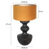 Steinhauer Lyons Table lamp black, 1-light source