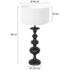 Steinhauer Lyons Table lamp black, 1-light source