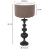 Steinhauer Lyons Table lamp black, 1-light source