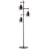 Brilliant Simonis Floor Lamp black, 3-light sources