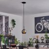 Koyoto Pendant Light glass 15 cm stainless steel, black, 1-light source