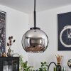 Koyoto Pendant Light glass 15 cm stainless steel, black, 1-light source