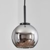 Koyoto Pendant Light glass 15 cm stainless steel, black, 1-light source