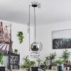 Koyoto Pendant Light glass 20 cm black, silver, 1-light source