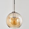 Koyoto Pendant Light glass 20 cm black, silver, 1-light source