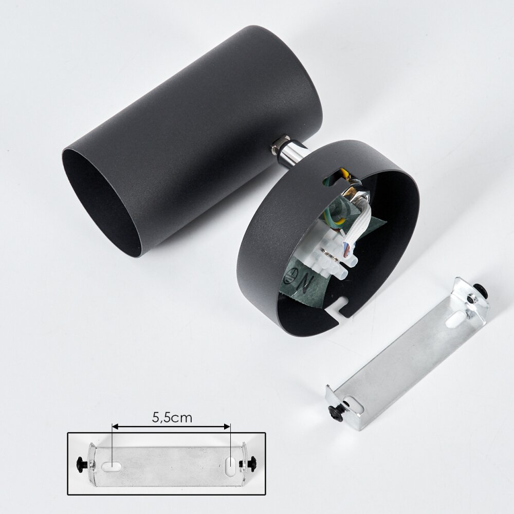 Javel Wall Light black, 1-light source