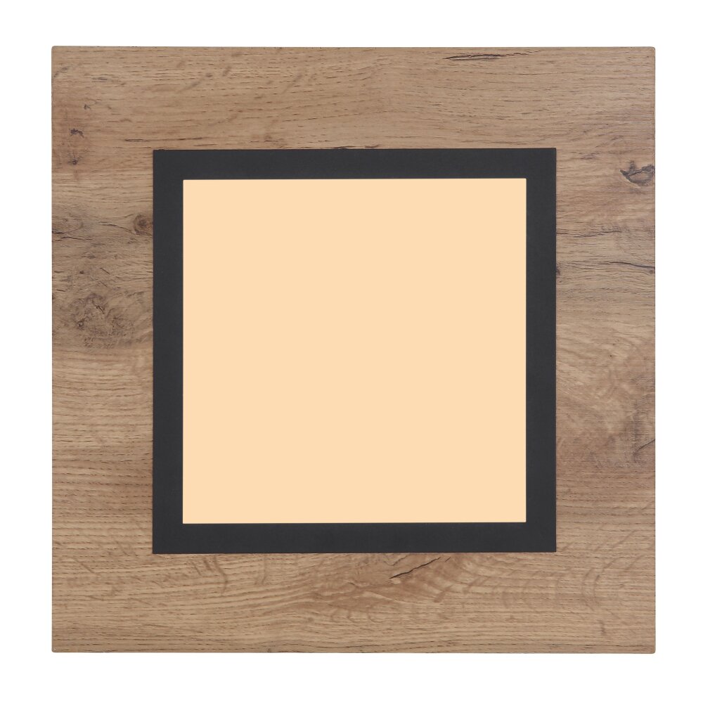 Globo LEA Ceiling Light LED Wood like finish, black, 1-light source