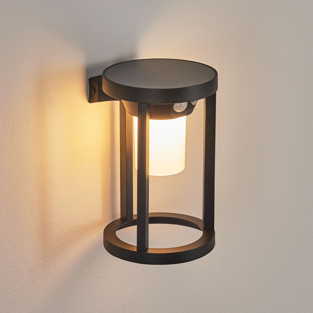 Lokpano Outdoor Wall Light LED black, 1-light source, Motion sensor, Colour changer