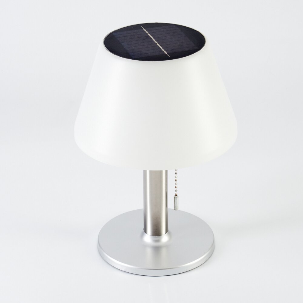 Alcudia Solar Table lamp LED matt nickel, 10-light sources
