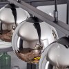 Koyoto Pendant Light glass 15 cm chrome, 3-light sources