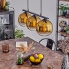 Koyoto Pendant Light glass 20 cm gold, clear, 3-light sources