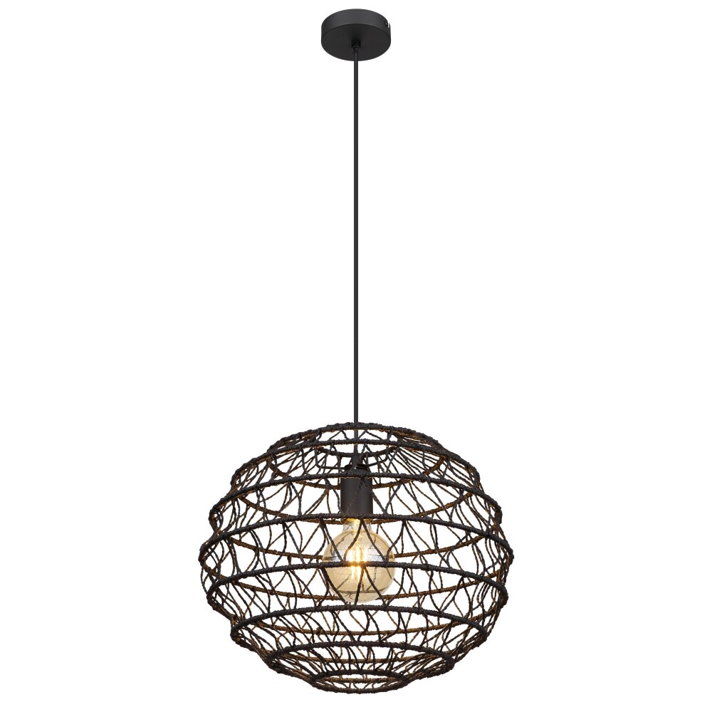 Globo SENNI Pendant Light black, 1-light source