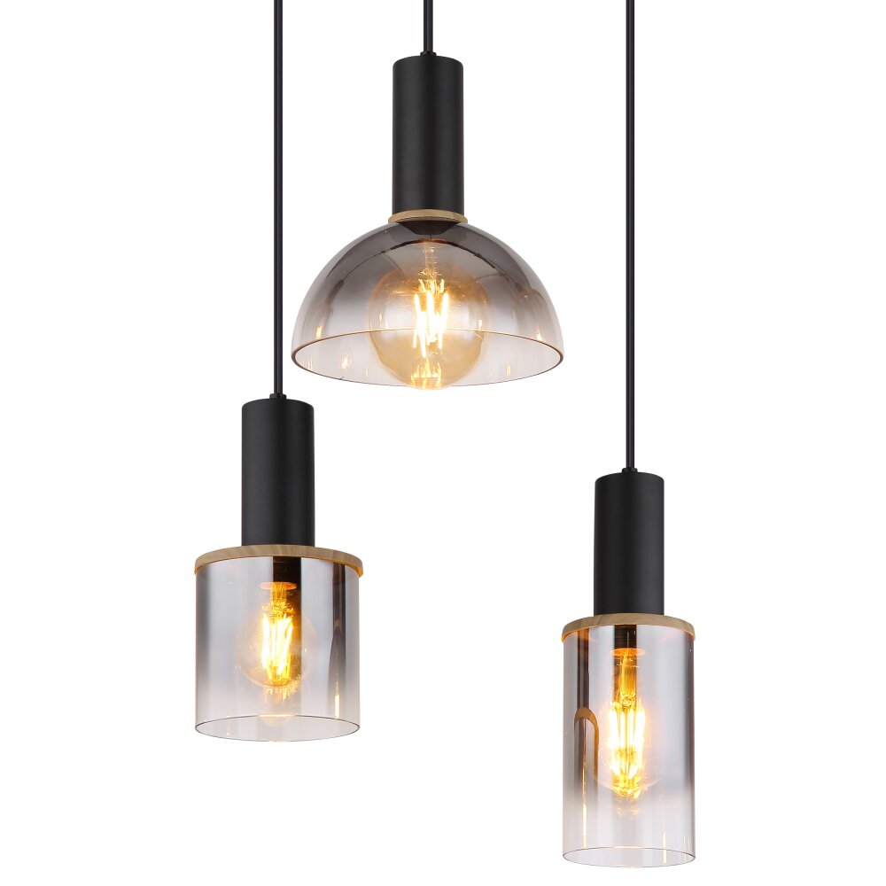 Globo CLASSIS Pendant Light black, 6-light sources