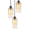 Globo BACKEY Pendant Light black, 3-light sources